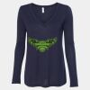Women's Flowy Long Sleeve V-Neck Tee Thumbnail