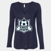 Women's Flowy Long Sleeve V-Neck Tee Thumbnail