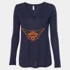 Women's Flowy Long Sleeve V-Neck Tee Thumbnail