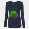 Women's Flowy Long Sleeve V-Neck Tee Thumbnail