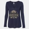 Women's Flowy Long Sleeve V-Neck Tee Thumbnail
