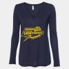 Women's Flowy Long Sleeve V-Neck Tee Thumbnail