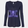 Women's Flowy Long Sleeve V-Neck Tee Thumbnail
