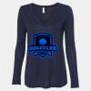 Women's Flowy Long Sleeve V-Neck Tee Thumbnail