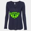 Women's Flowy Long Sleeve V-Neck Tee Thumbnail
