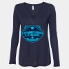 Women's Flowy Long Sleeve V-Neck Tee Thumbnail
