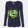 Women's Flowy Long Sleeve V-Neck Tee Thumbnail