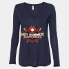Women's Flowy Long Sleeve V-Neck Tee Thumbnail