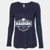 Women's Flowy Long Sleeve V-Neck Tee Thumbnail