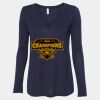 Women's Flowy Long Sleeve V-Neck Tee Thumbnail