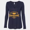 Women's Flowy Long Sleeve V-Neck Tee Thumbnail