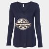 Women's Flowy Long Sleeve V-Neck Tee Thumbnail