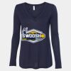 Women's Flowy Long Sleeve V-Neck Tee Thumbnail
