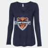 Women's Flowy Long Sleeve V-Neck Tee Thumbnail