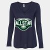 Women's Flowy Long Sleeve V-Neck Tee Thumbnail