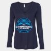 Women's Flowy Long Sleeve V-Neck Tee Thumbnail