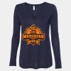 Women's Flowy Long Sleeve V-Neck Tee Thumbnail