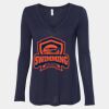 Women's Flowy Long Sleeve V-Neck Tee Thumbnail