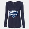 Women's Flowy Long Sleeve V-Neck Tee Thumbnail