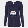 Women's Flowy Long Sleeve V-Neck Tee Thumbnail