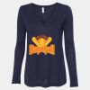 Women's Flowy Long Sleeve V-Neck Tee Thumbnail