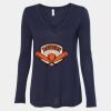 Women's Flowy Long Sleeve V-Neck Tee Thumbnail