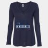 Women's Flowy Long Sleeve V-Neck Tee Thumbnail
