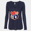 Women's Flowy Long Sleeve V-Neck Tee Thumbnail