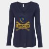 Women's Flowy Long Sleeve V-Neck Tee Thumbnail
