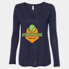 Women's Flowy Long Sleeve V-Neck Tee Thumbnail