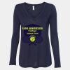 Women's Flowy Long Sleeve V-Neck Tee Thumbnail