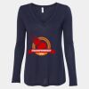 Women's Flowy Long Sleeve V-Neck Tee Thumbnail