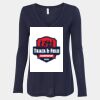 Women's Flowy Long Sleeve V-Neck Tee Thumbnail