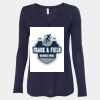Women's Flowy Long Sleeve V-Neck Tee Thumbnail