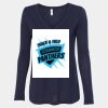 Women's Flowy Long Sleeve V-Neck Tee Thumbnail