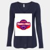 Women's Flowy Long Sleeve V-Neck Tee Thumbnail