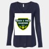 Women's Flowy Long Sleeve V-Neck Tee Thumbnail