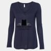 Women's Flowy Long Sleeve V-Neck Tee Thumbnail