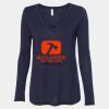 Women's Flowy Long Sleeve V-Neck Tee Thumbnail