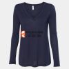 Women's Flowy Long Sleeve V-Neck Tee Thumbnail