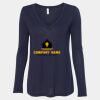 Women's Flowy Long Sleeve V-Neck Tee Thumbnail