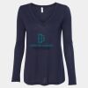 Women's Flowy Long Sleeve V-Neck Tee Thumbnail