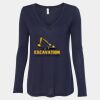 Women's Flowy Long Sleeve V-Neck Tee Thumbnail