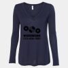 Women's Flowy Long Sleeve V-Neck Tee Thumbnail