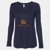 Women's Flowy Long Sleeve V-Neck Tee Thumbnail