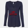 Women's Flowy Long Sleeve V-Neck Tee Thumbnail