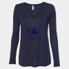 Women's Flowy Long Sleeve V-Neck Tee Thumbnail