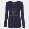 Women's Flowy Long Sleeve V-Neck Tee Thumbnail
