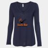 Women's Flowy Long Sleeve V-Neck Tee Thumbnail