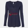 Women's Flowy Long Sleeve V-Neck Tee Thumbnail